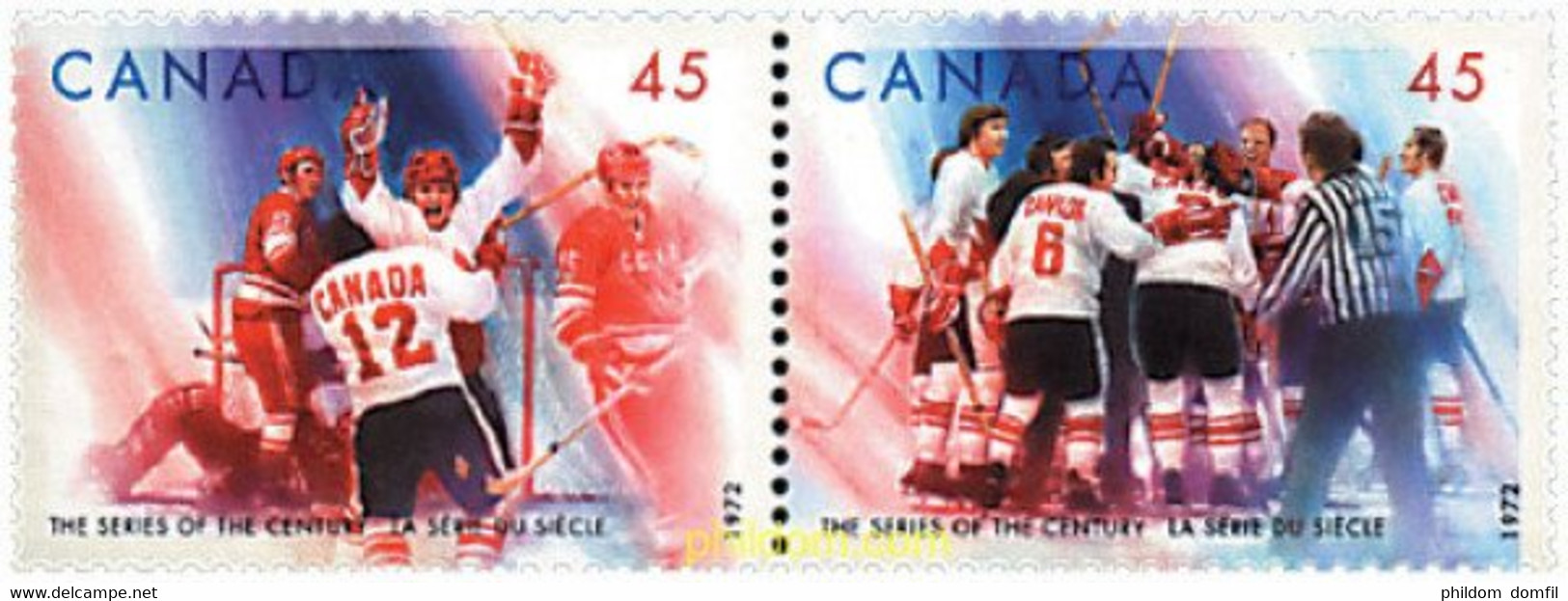 300358 MNH CANADA 1997 HOCKEY SOBRE HIELO, CANADA-URSS. - Hockey (Veld)