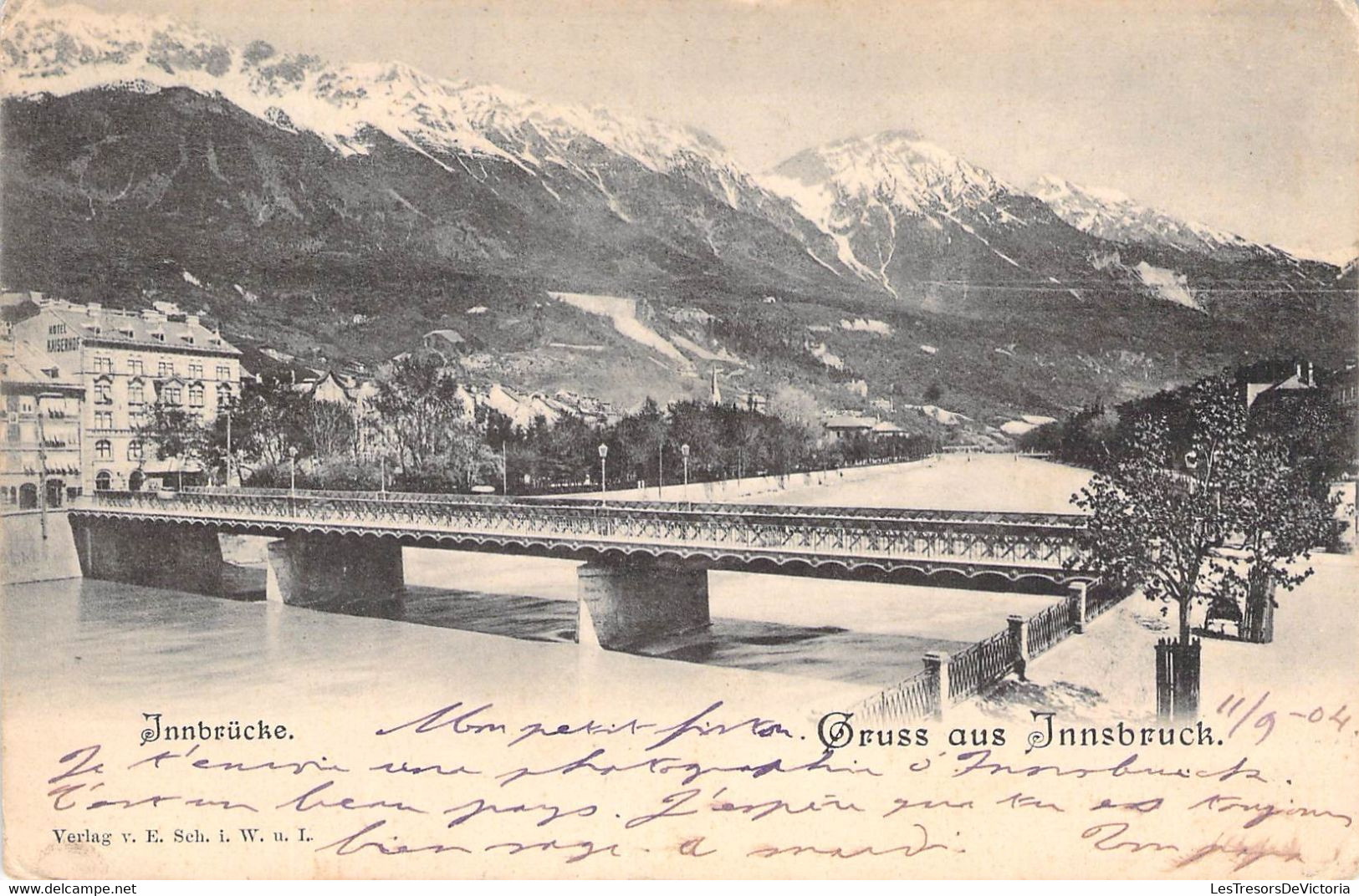 Autriche - Innsbrucke - Gruss Aus Innsbruck - Bonjour De Innsbruck - Pont - Montagne - Carte Postale Ancienne - Innsbruck