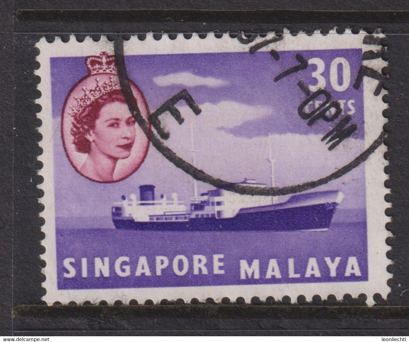 1955 Singapur - Malaya, Mi: SG 38 / Yt:SG 38, Oil Tanker - Singapur (...-1959)