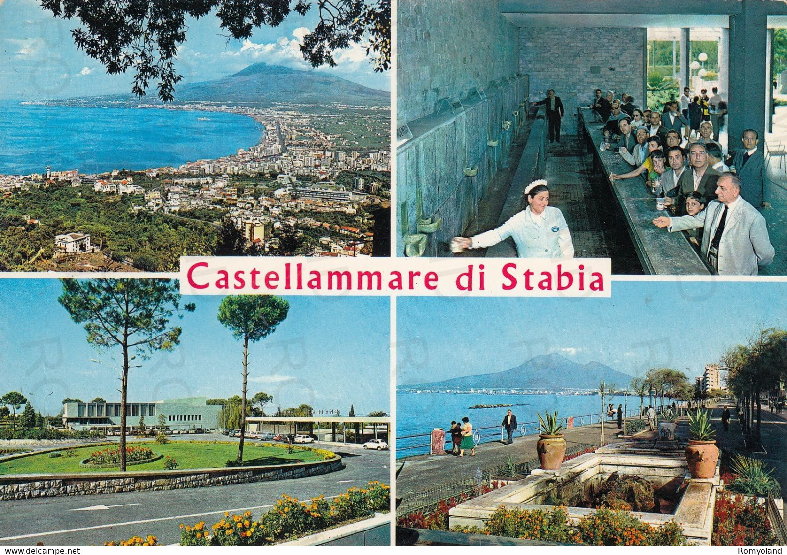 CARTOLINA  CASTELLAMMARE DI STABIA,CAMPANIA,STORIA,MEMORIA,RELIGIONE,CULTURA,IMPERO ROMANO,BELLA ITALIA,NON VIAGGIATA - Castellammare Di Stabia