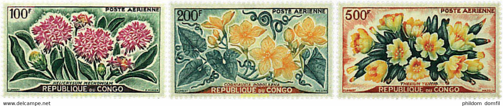 82647 MNH CONGO 1961 FLORES - FDC