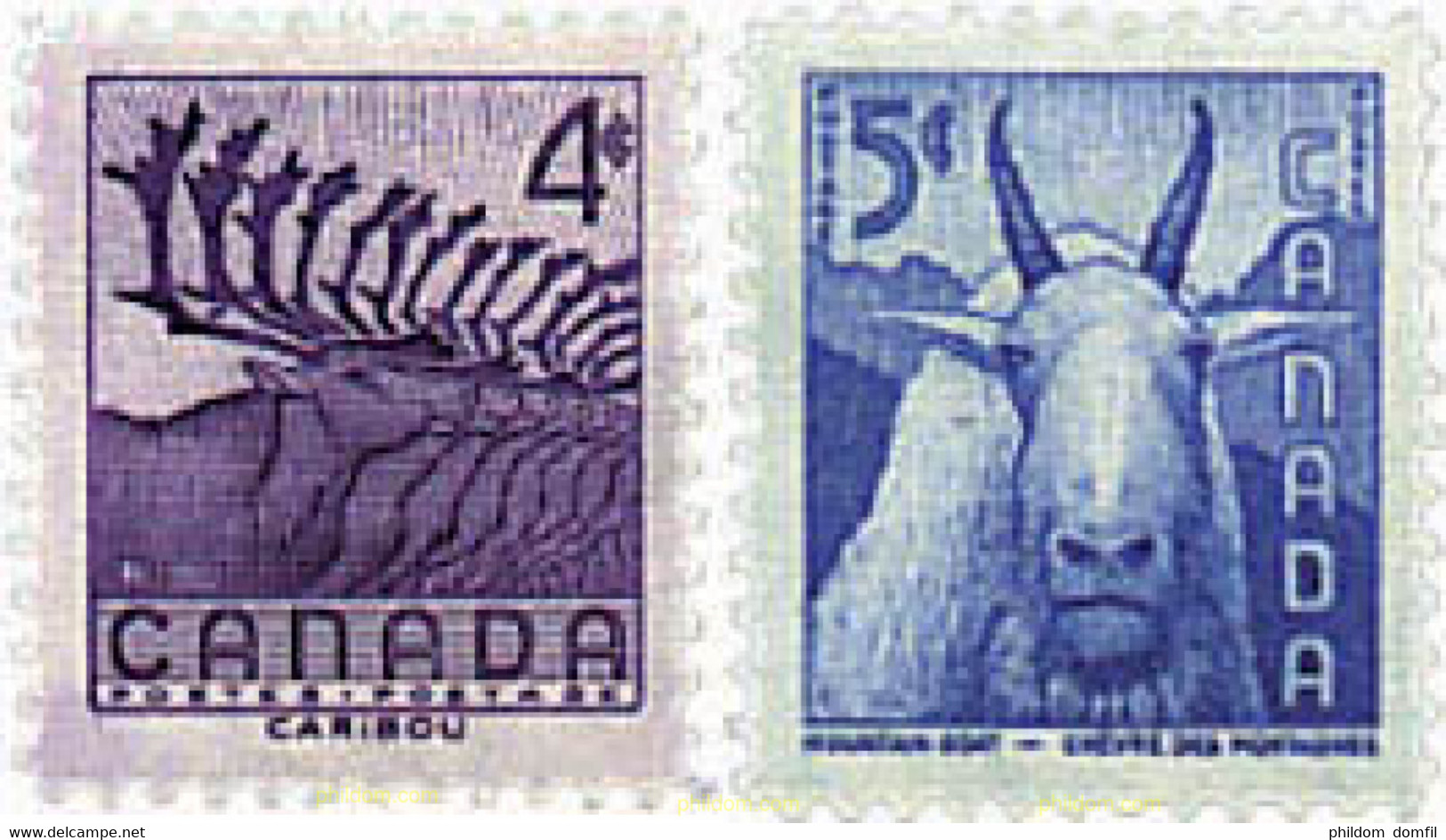 299413 HINGED CANADA 1955 SEMANA DE LA PRESERVACION DE LA FAUNA SALVAJE - 1952-1960