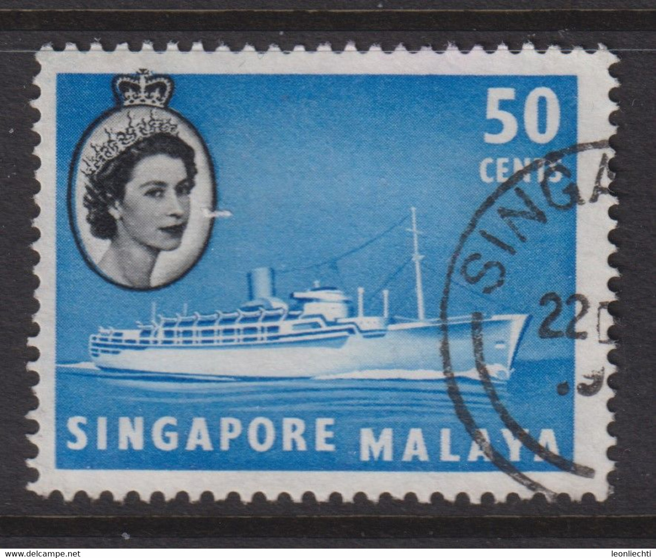 1955 Singapur - Malaya, Mi: SG 39 / Yt:SG 39, Chusan III (Liner) - Singapour (...-1959)