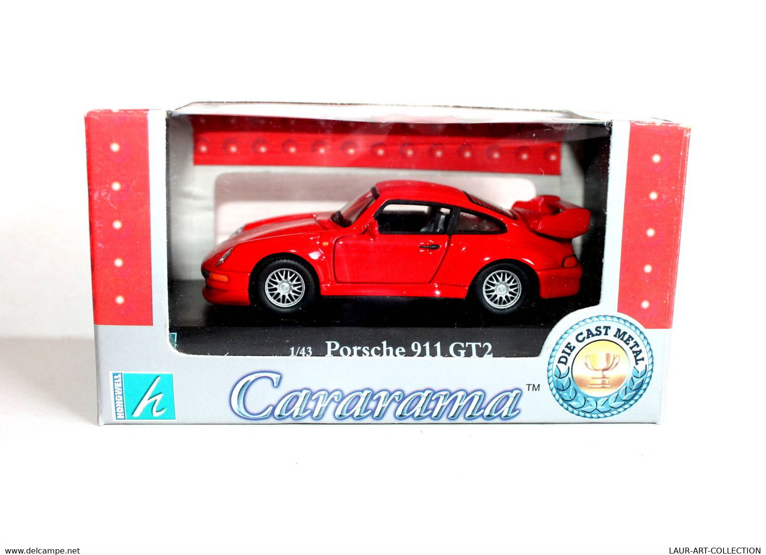 RARE! CARARAMA - PORSCHE 911 GT2 MINIATURE 1/43 VOITURE AUTO ANCIEN MODEL REDUIT - ANCIEN VEHICULE COLLECTION  (2502.36) - Cararama (Oliex)