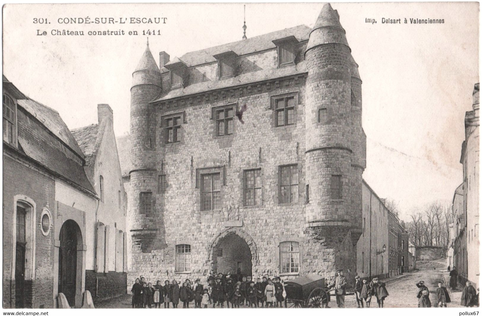 CPA DE CONDÉ-SUR-L'ESCAUT  (NORD)   LE CHÂTEAU CONSTRUIT EN 1411 - Conde Sur Escaut