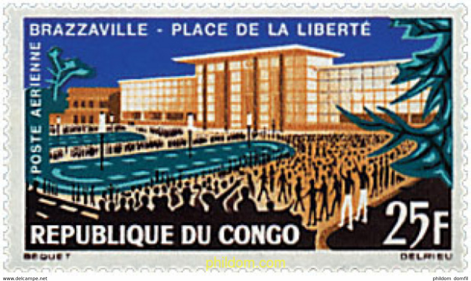 58492 MNH CONGO 1963 PLAZA DE LA LIBERTAD - FDC