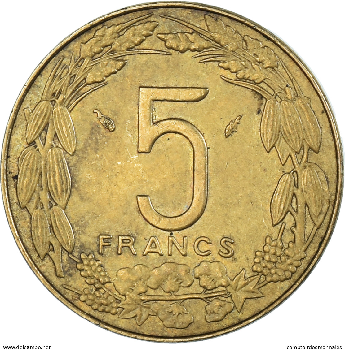 Monnaie, États De L'Afrique Centrale, 5 Francs, 1979 - República Centroafricana