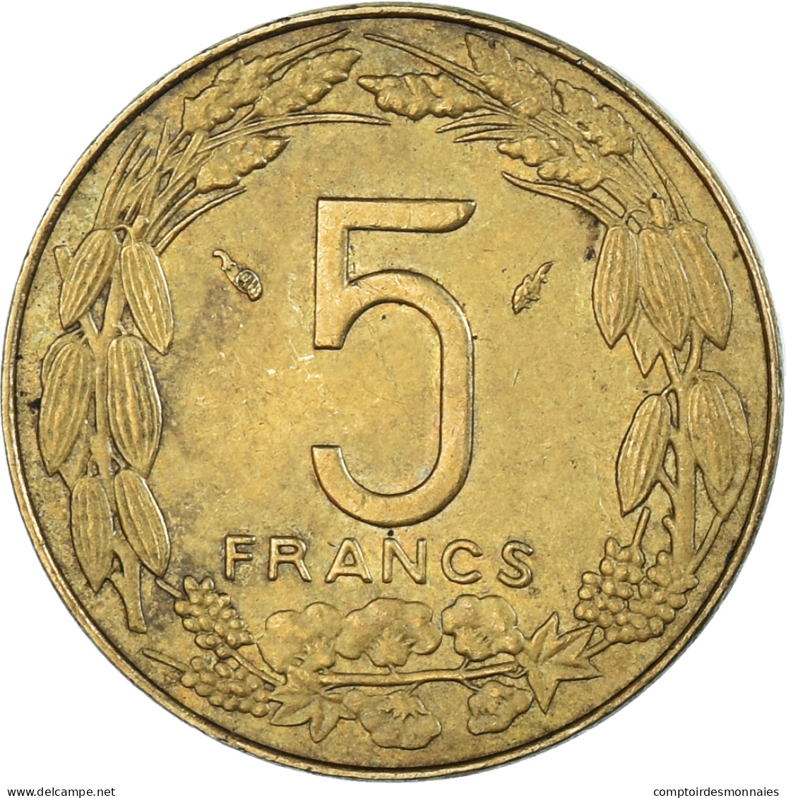 Monnaie, États De L'Afrique Centrale, 5 Francs, 1979 - Centraal-Afrikaanse Republiek