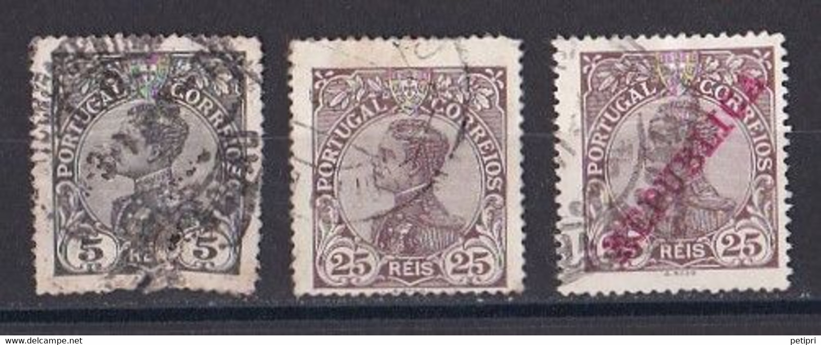 Portugal - Monarchie  1910  Y&T  N ° 155  159  173  Oblitéré - Usati