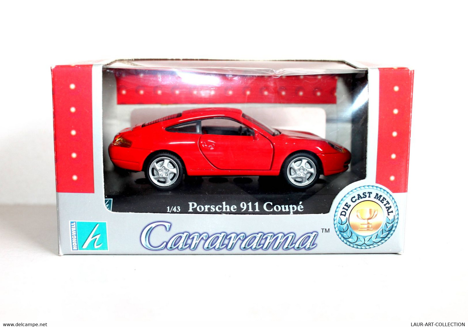 RARE CARARAMA, PORSCHE 911 COUPÉ MINIATURE 1/43 VOITURE AUTO ANCIENNE MODELE REDUIT - VEHICULE COLLECTION (2502.43) - Cararama (Oliex)