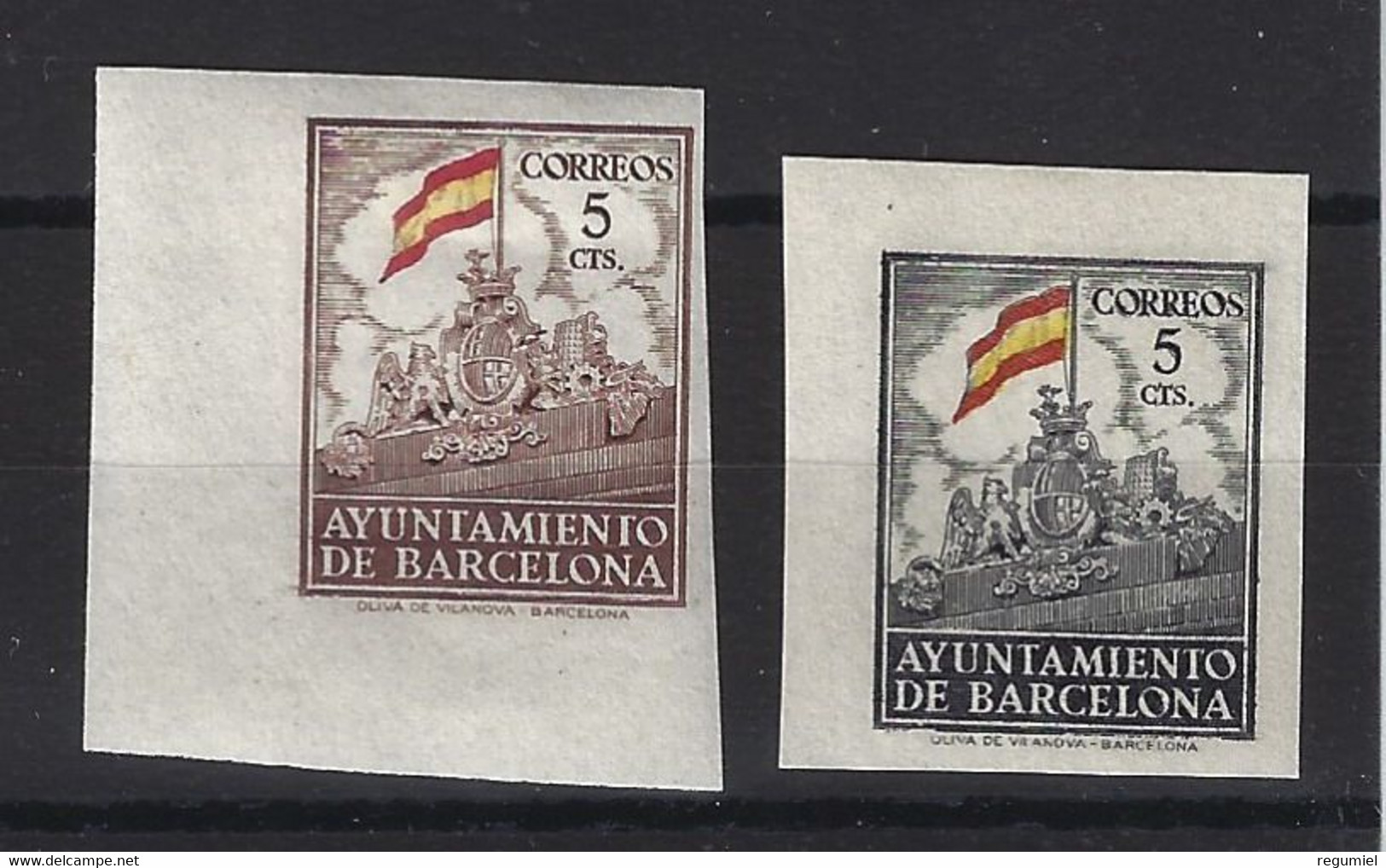 Barcelona SH 29s/30s ** MNH. 1941. Sin Dentar - Barcelona