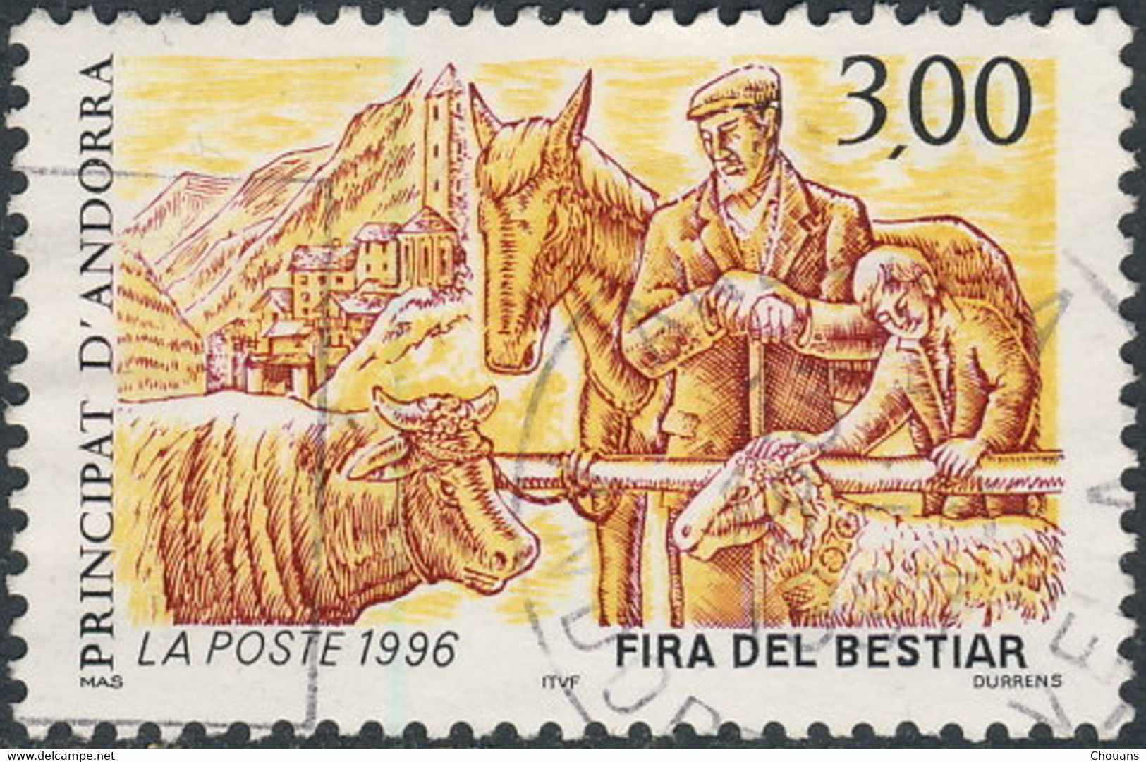 Andorre 1996. ~ YT 481 - Foire Aux Bestiaux - Oblitérés