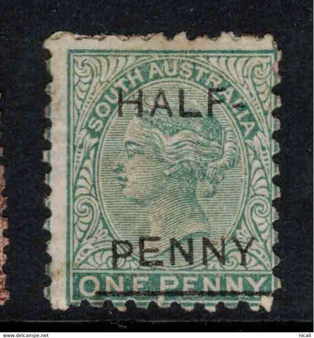 SOUTH AUSTRALIA 1882 1/2d On 1d Blue-Green SG 181 HM #APO26 - Mint Stamps