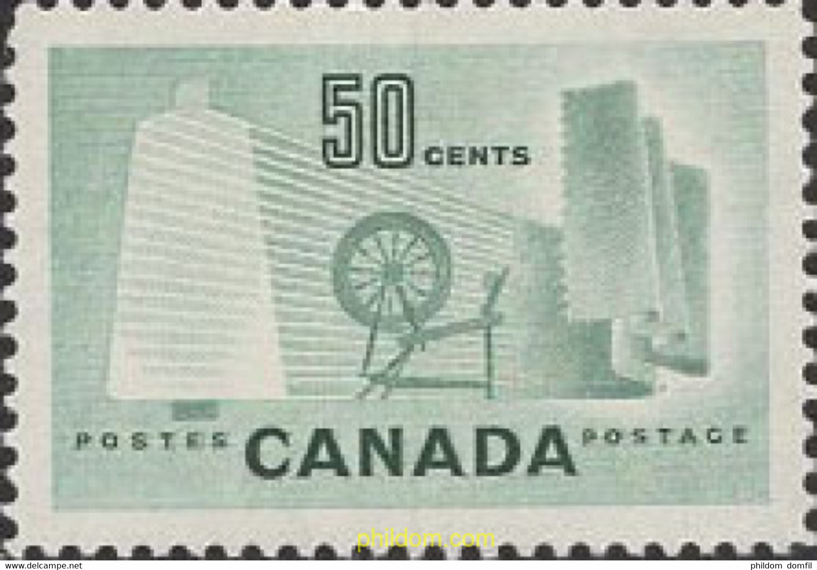 129706 MNH CANADA 1953 INDUSTRIA TEXTIL - 1952-1960