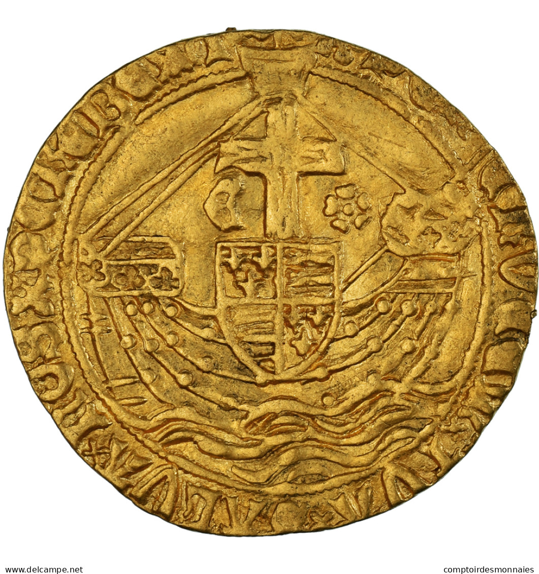 Monnaie, Grande-Bretagne, Edward IV, Angel, 1480-1483, Londres, TTB, Or - 1066-1485 : Vroege Middeleeuwen