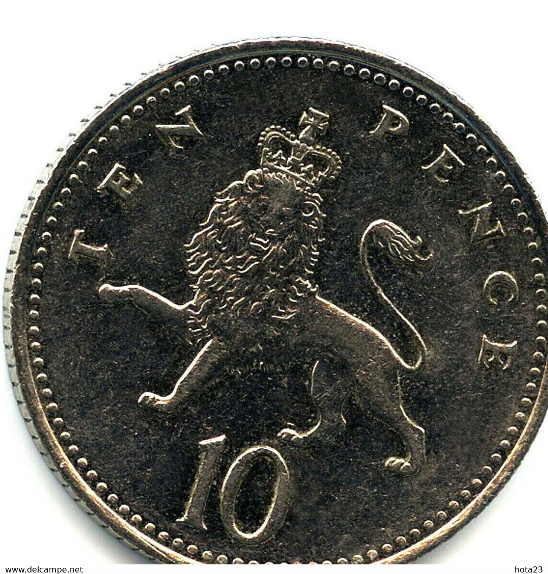 British, Queen Elizabeth II, 2006, Part Shield 10p Coin. Ten Pence - 10 Pence & 10 New Pence