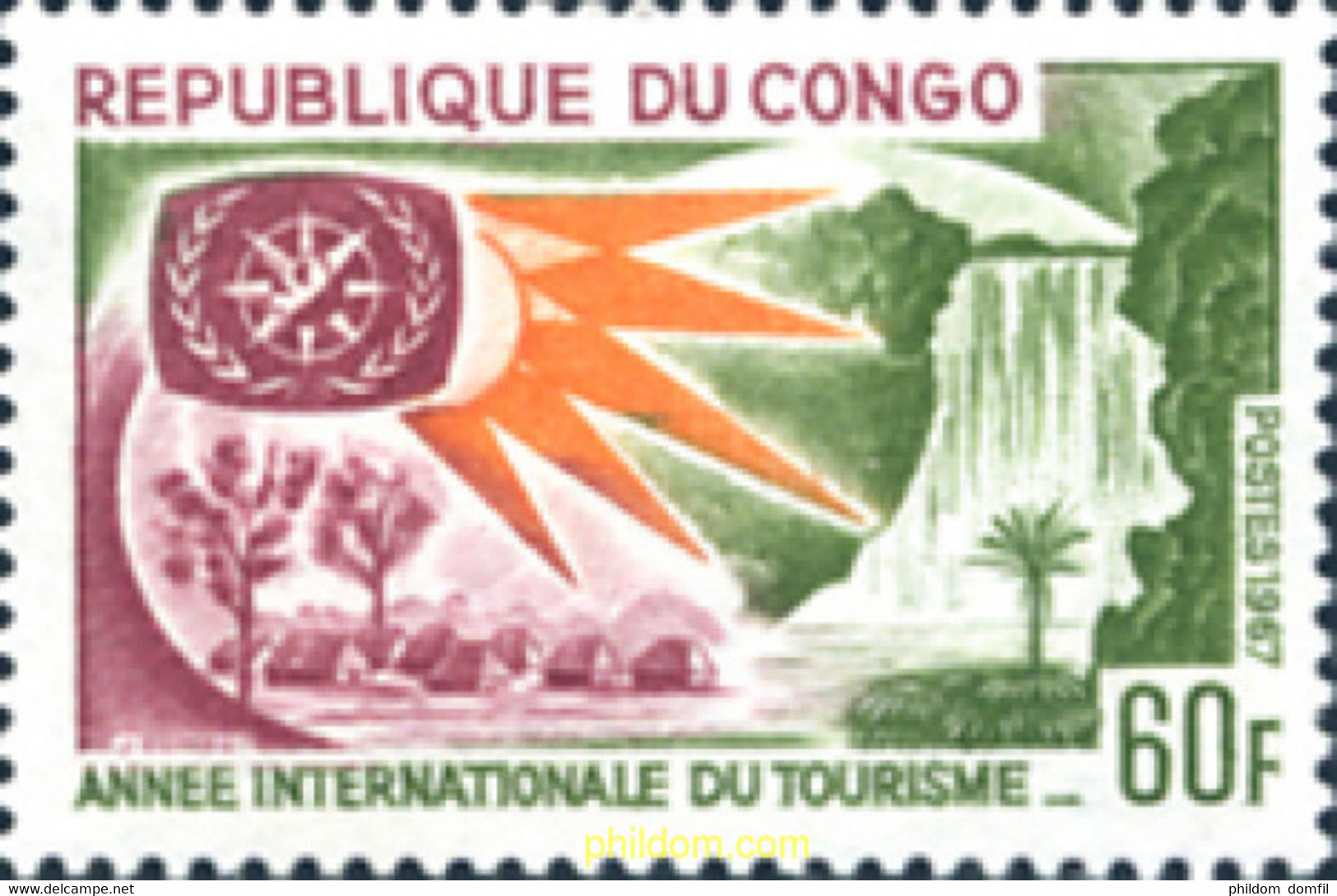 269376 MNH CONGO 1967 AÑO INTERNACIONAL DEL TURISMO - FDC