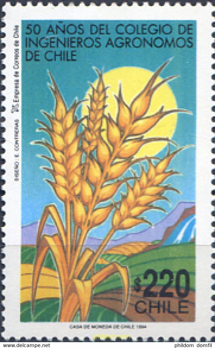 303540 MNH CHILE 1994 50 AÑOS DEL COLEGIO DE INGENIEROS AGRONOMOS - Agriculture