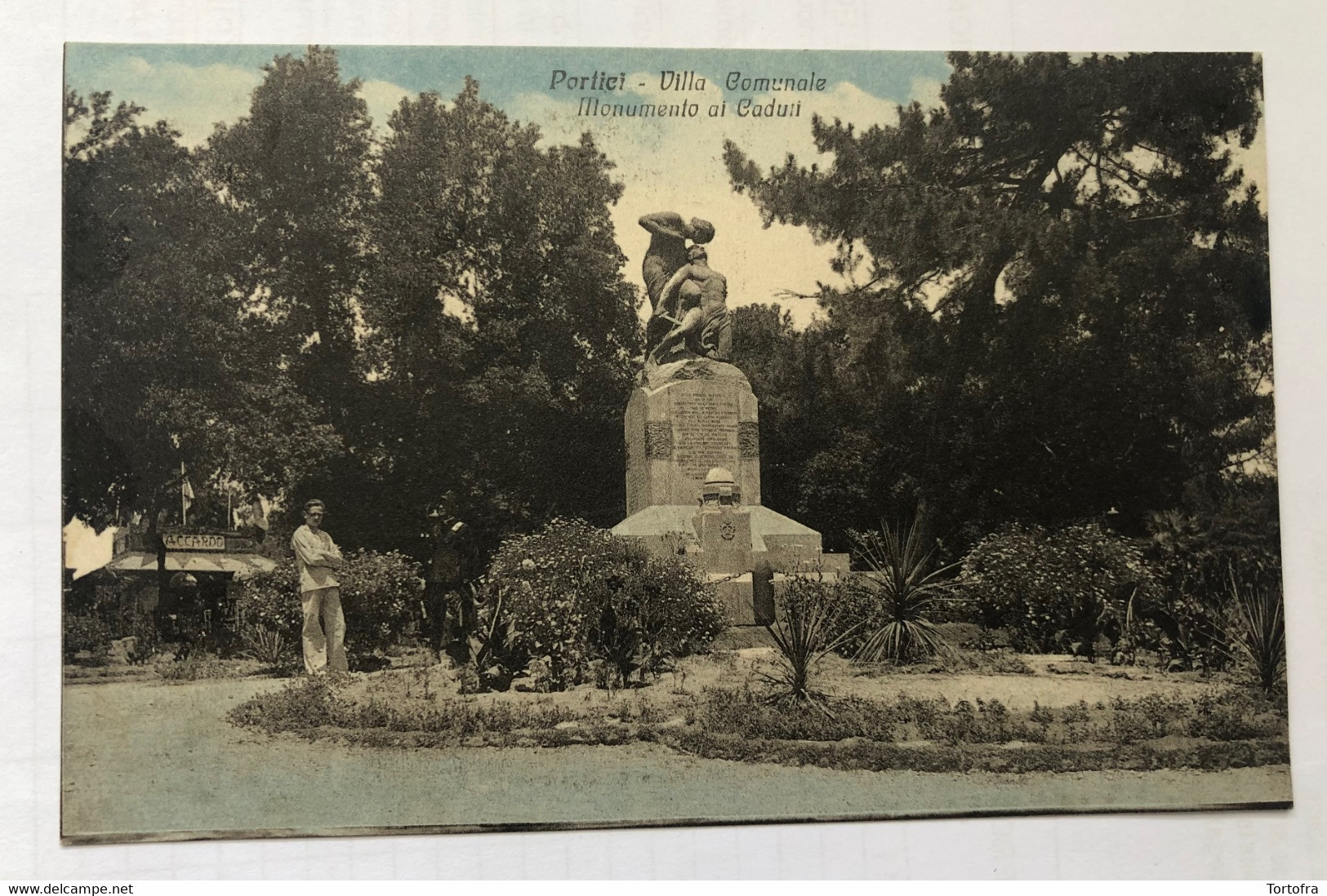 PORTICI ( NAPOLI ) VILLA COMUNALE MONUMENTO AI CADUTI Mi - Portici