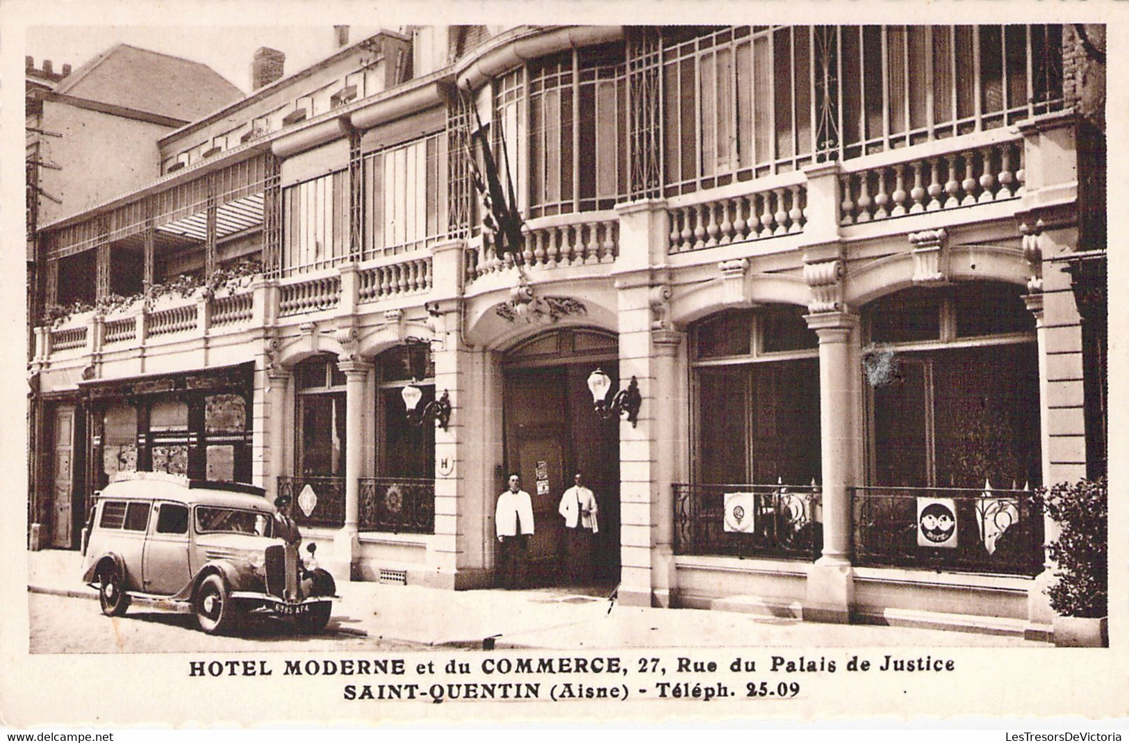 France - 02 - ST QUENTIN - Hôtel MODERNE Et Du COMMERCE - Le Marigny - Carte Postale Ancienne - Saint Quentin