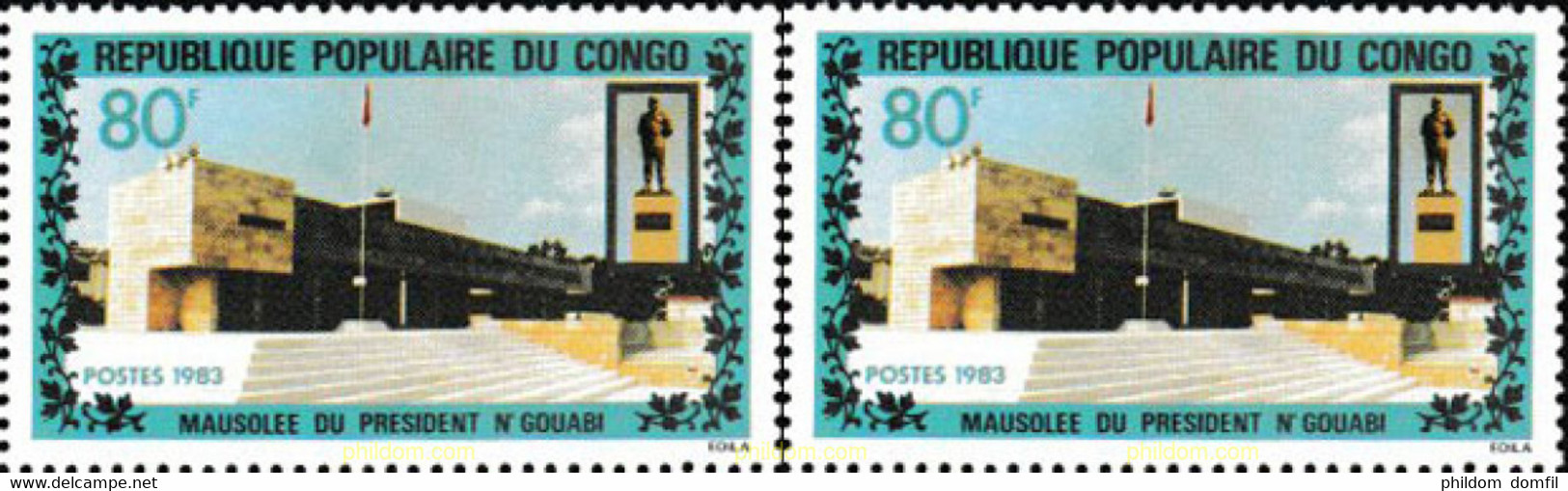 609512 MNH CONGO 1983 MAUSOLEO AL PRESIDENTE N. GOUABI - FDC