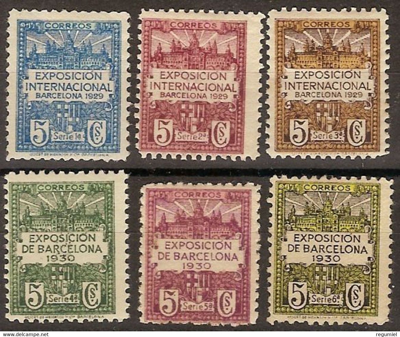 Barcelona   1/6 ** MNH. 1929.1930 - Barcelona