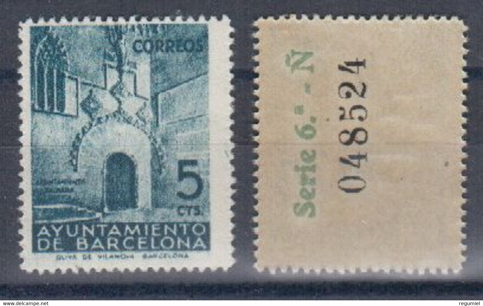 Barcelona  19 ** MNH. 1932. Numeracion Al Dorso - Barcelona