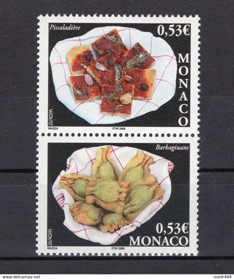 Monaco 2005 - Europa Gastronomy - Joint Issue European Countries - Stamps 2v - Complete Set - MNH** - Superb*** - Covers & Documents