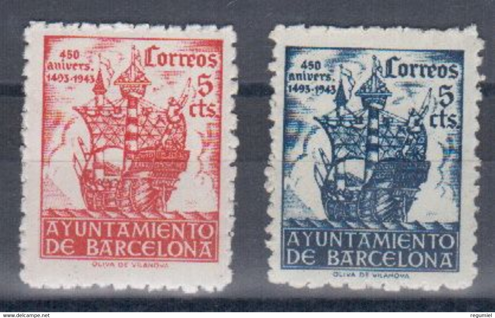 Barcelona  49/50 ** MNH. 1943 - Barcelona