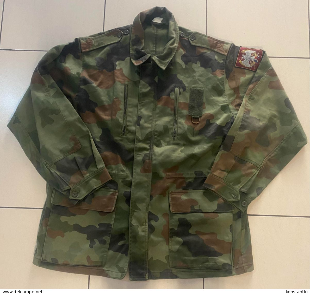 Original Serbian Yugoslavian Army Field Jacket Parka Military Camo,used XL Or XXL ? - Uniformes