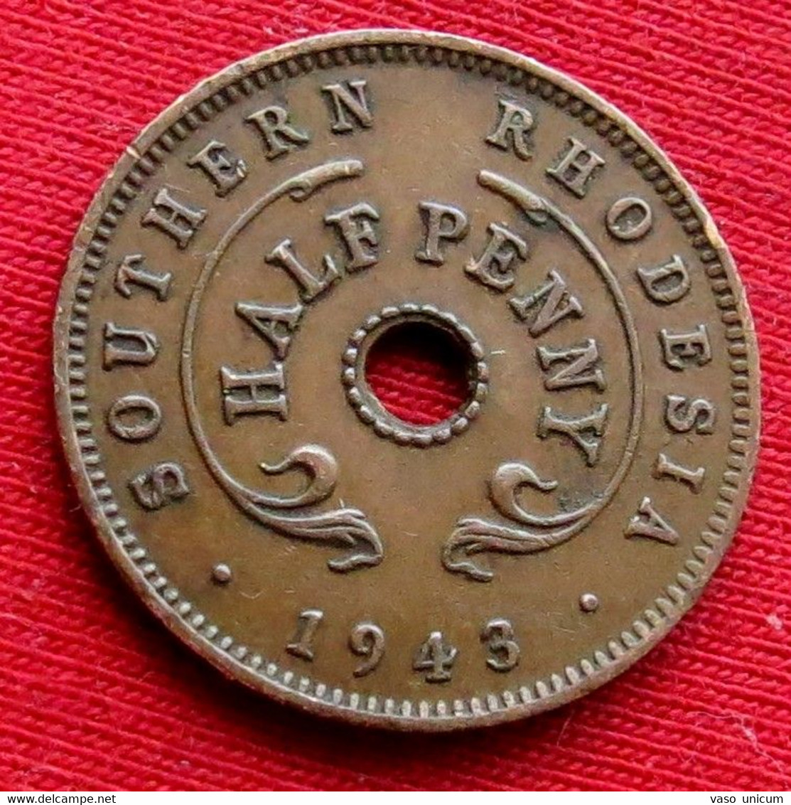 South Rhodesia 1/2 Penny 1943  Zimbabwe - Rhodesia