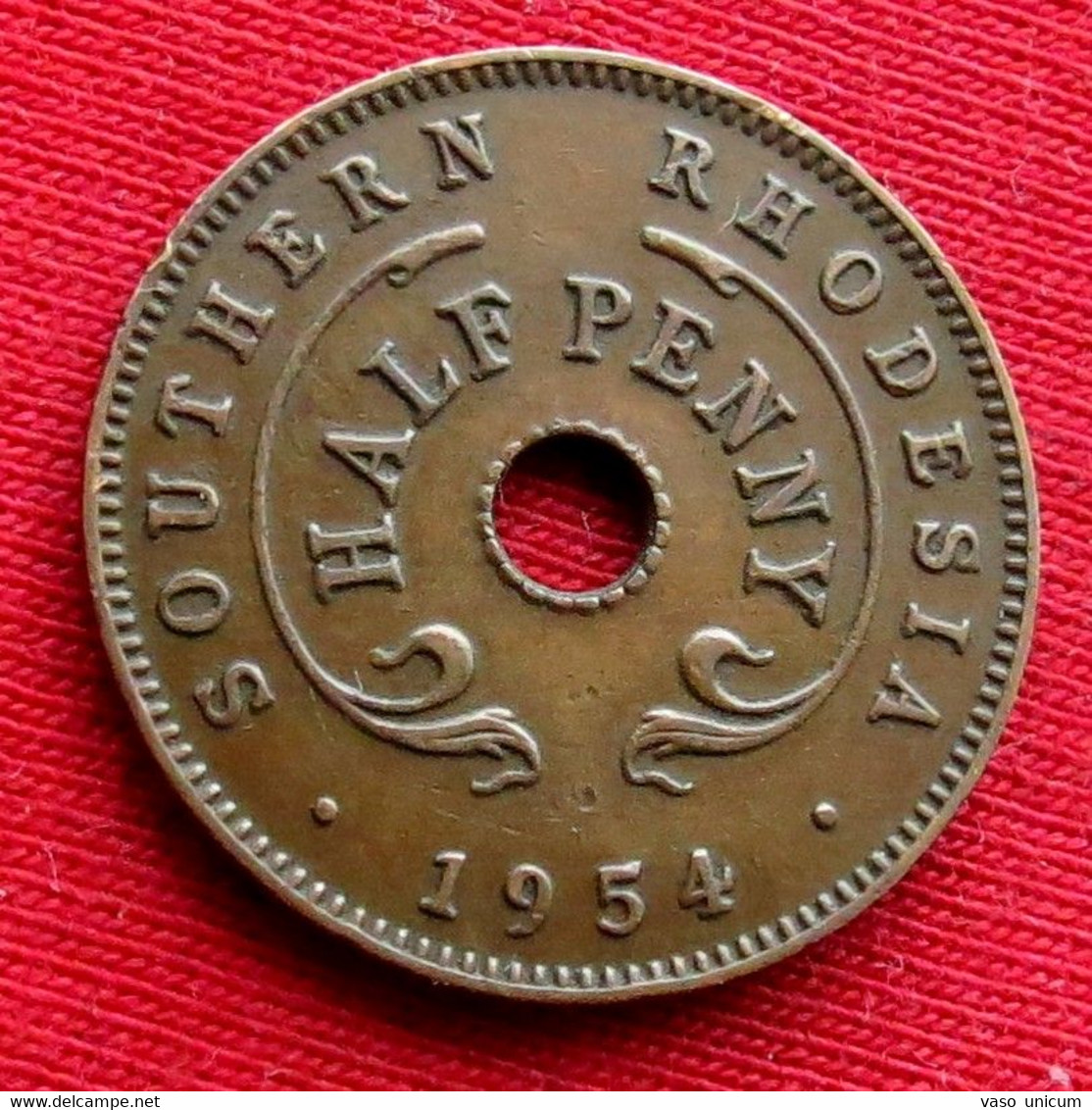 South Rhodesia 1/2 Penny 1954  Zimbabwe - Rhodesia