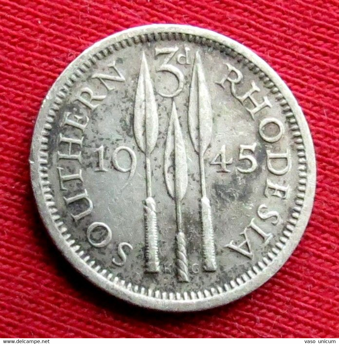 South Rhodesia 3 Pence 1945  Zimbabwe - Rhodesien