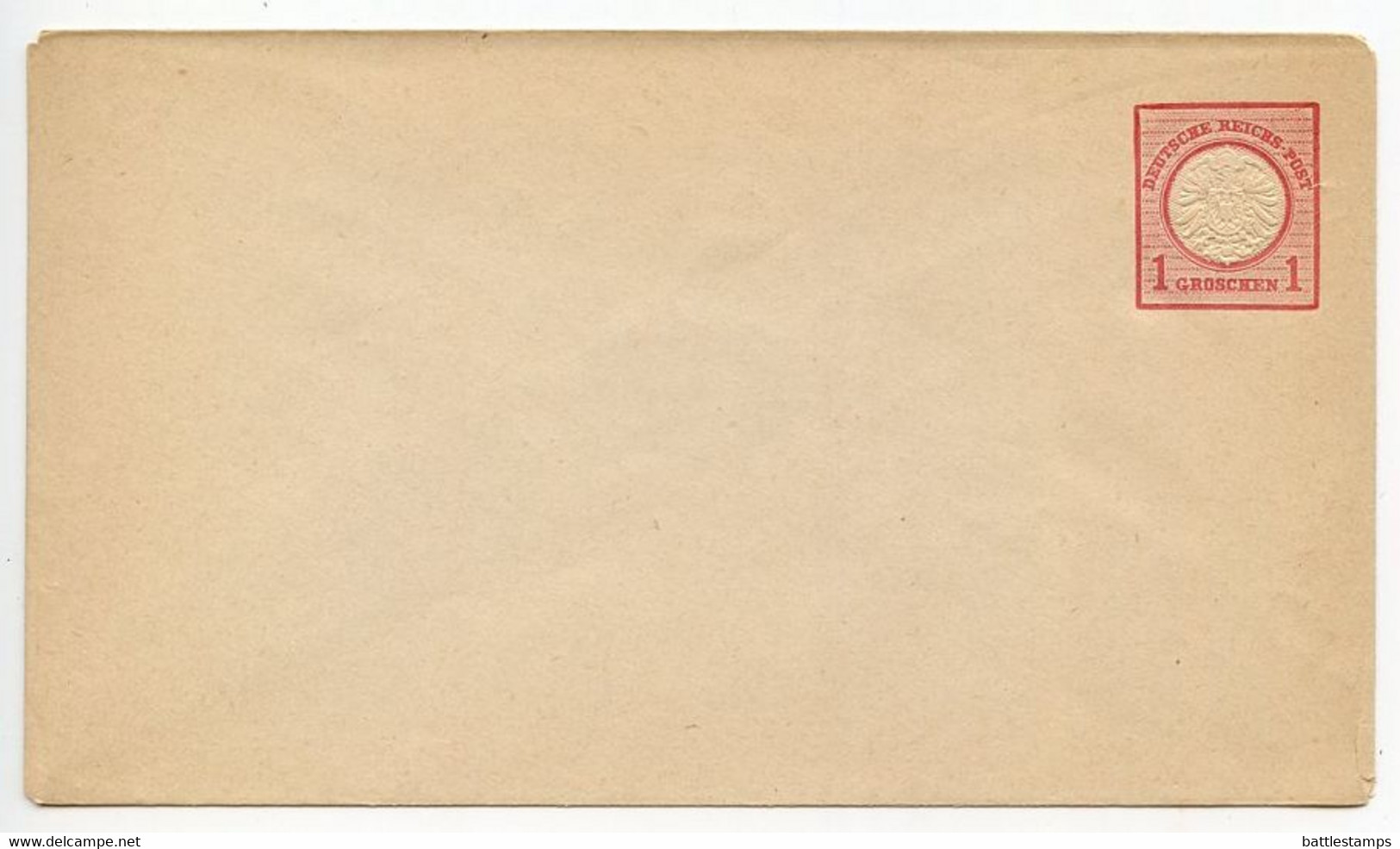 Germany 1870's Mint 1gr. Imperial Eagle Postal Envelope - Briefe