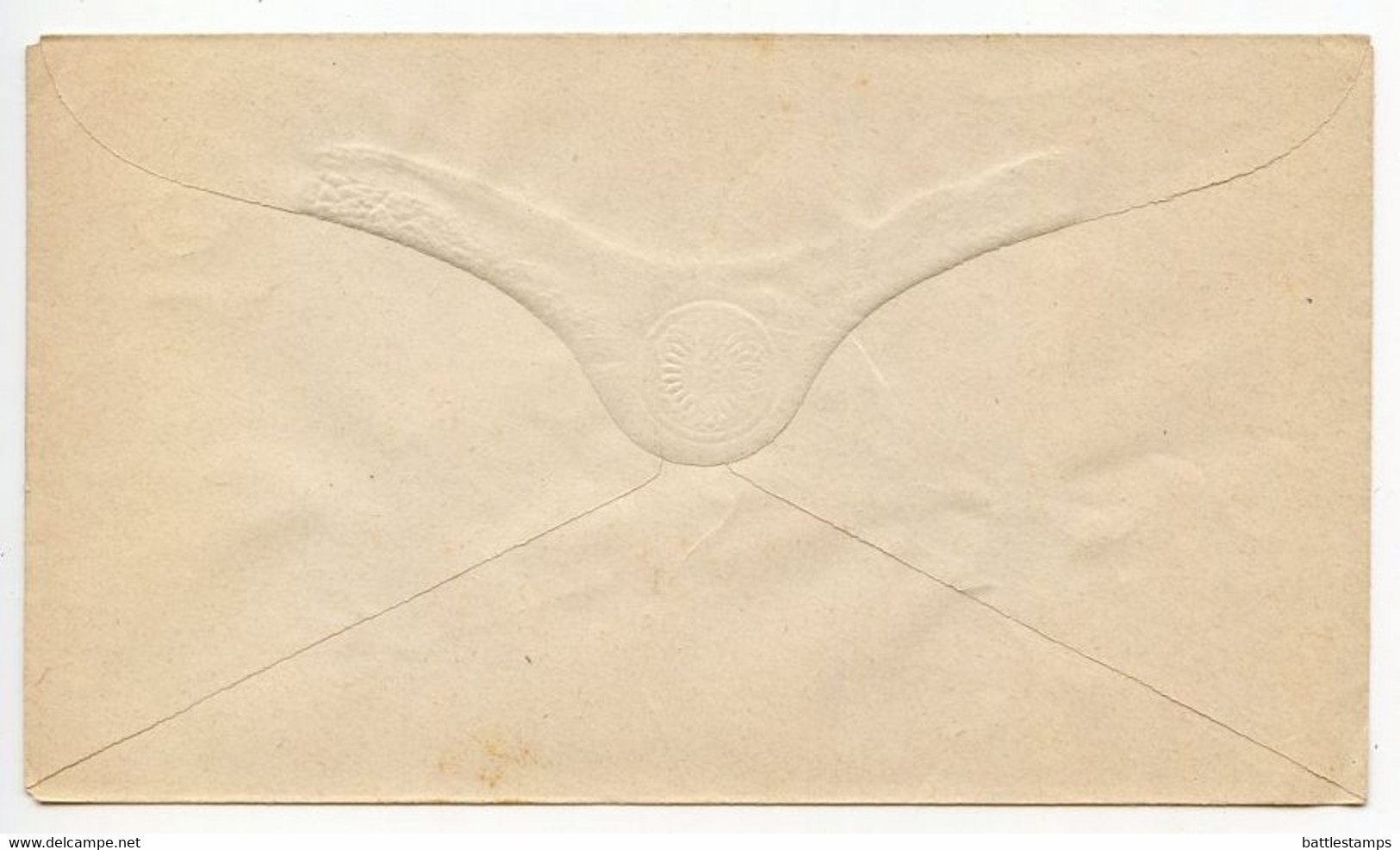 Germany 1870's Mint 3kr Imperial Eagle Postal Envelope - Sobres