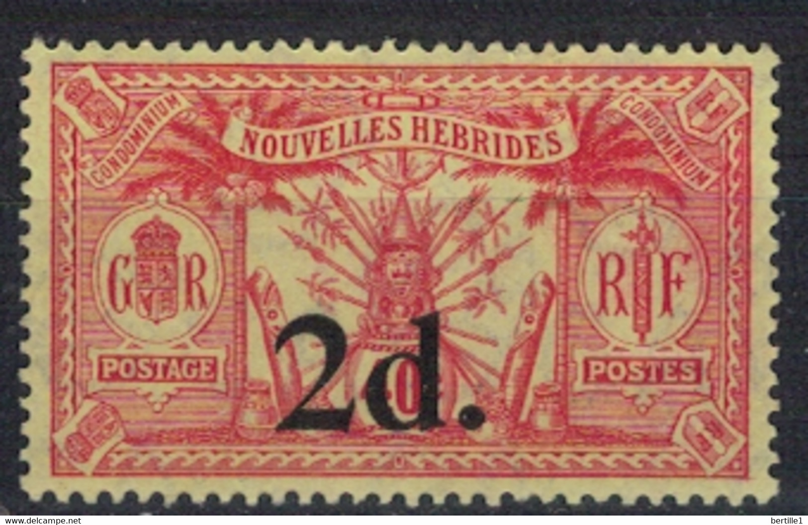 NOUVELLES HEBRIDES          N° YVERT  69  NEUF SANS CHARNIERES  (NSCH 02/ 25 ) - Unused Stamps