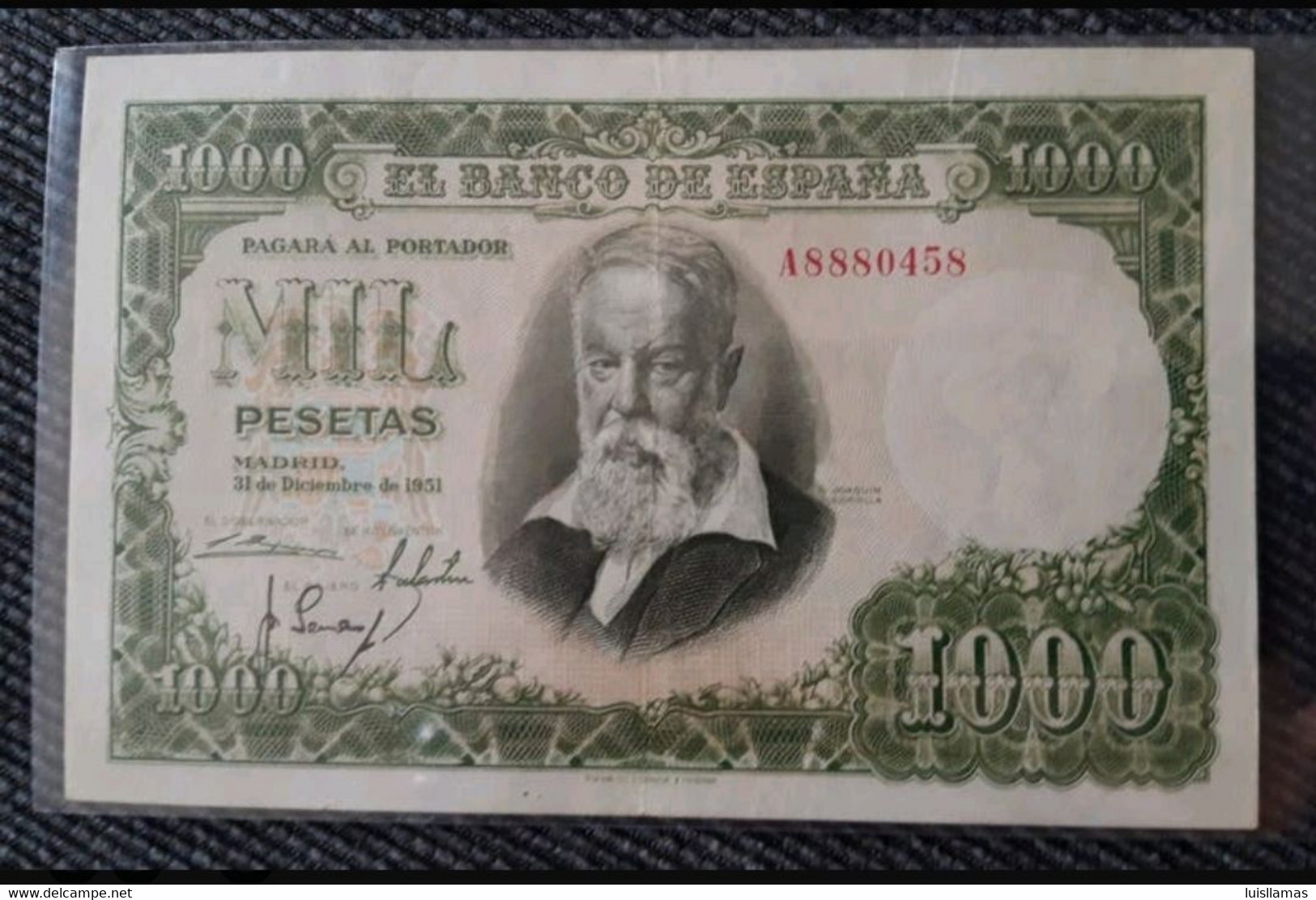 España, 1951 Billete De 1000 Pesetas, Joaquín Sorolla, EBC+ - 1000 Pesetas
