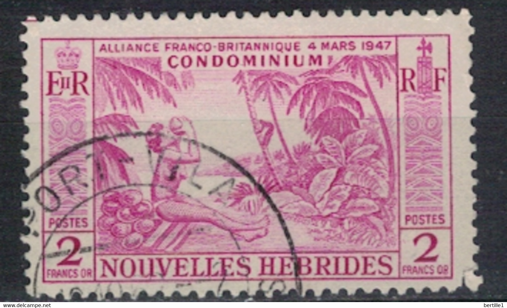 NOUVELLES HEBRIDES       N°  YVERT 184 OBLITERE     ( OB    07/50 ) - Used Stamps