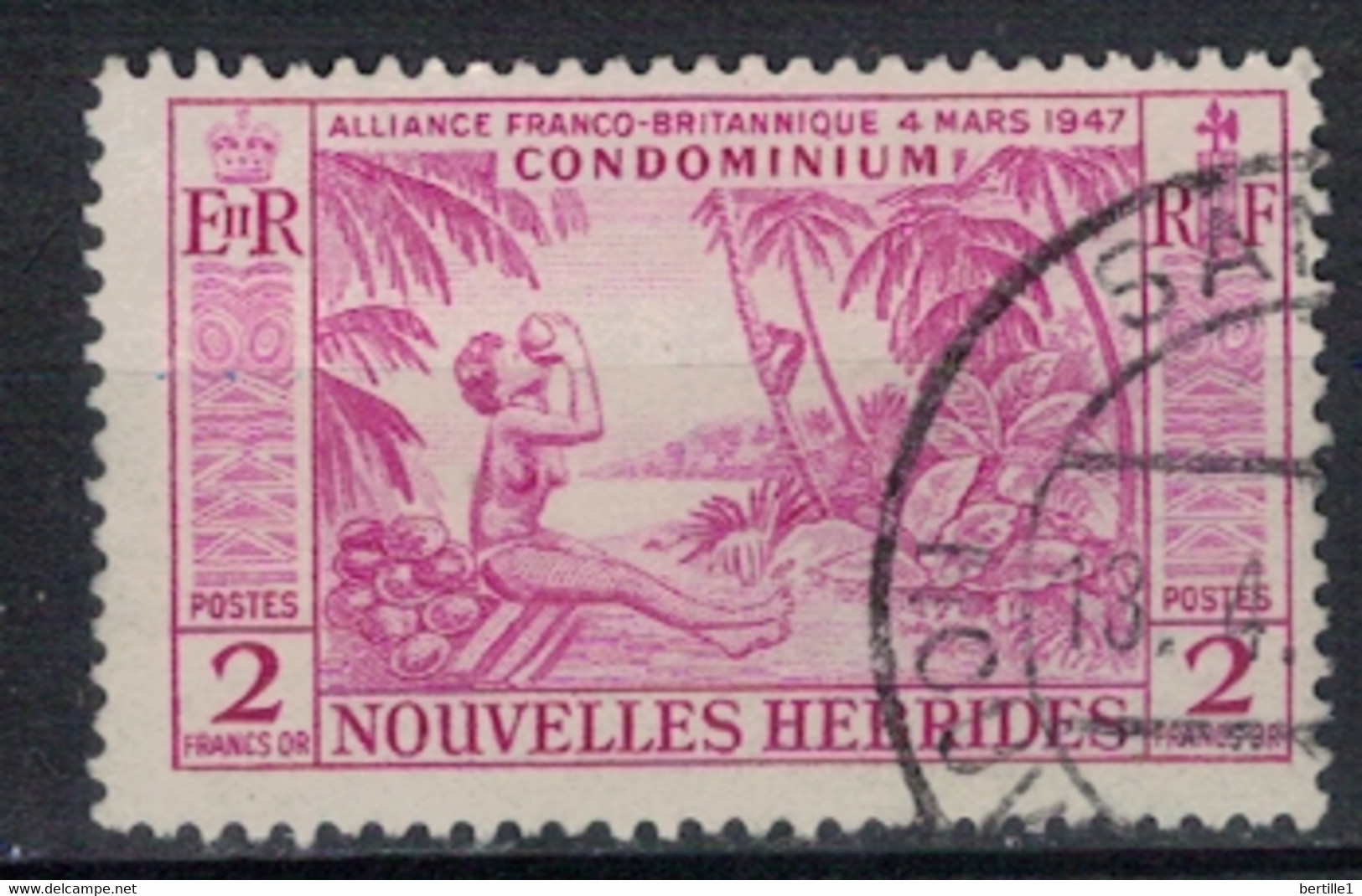 NOUVELLES HEBRIDES       N°  YVERT 184 (3) OBLITERE     ( OB    07/51 ) - Used Stamps