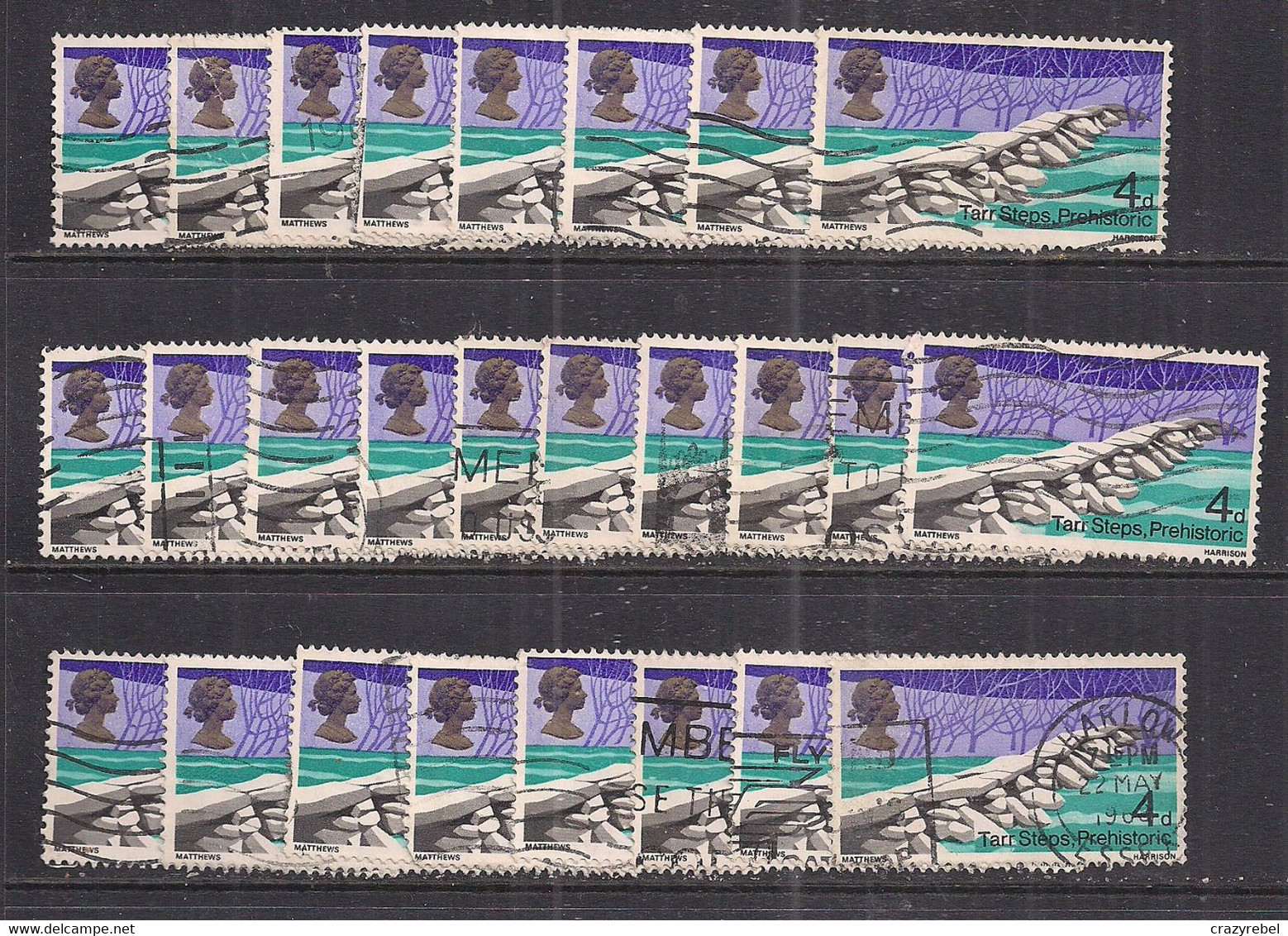 GB 1968 QE2 4d X 26 British Bridges Tarr Steps SG 763 Unchecked ( E317 ) - Verzamelingen