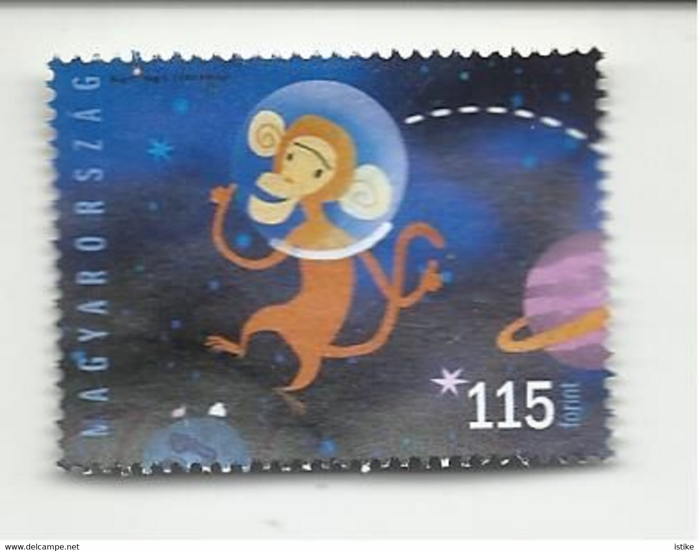 Hungary, Humorous Monkey In The Space, 2015. - Oblitérés