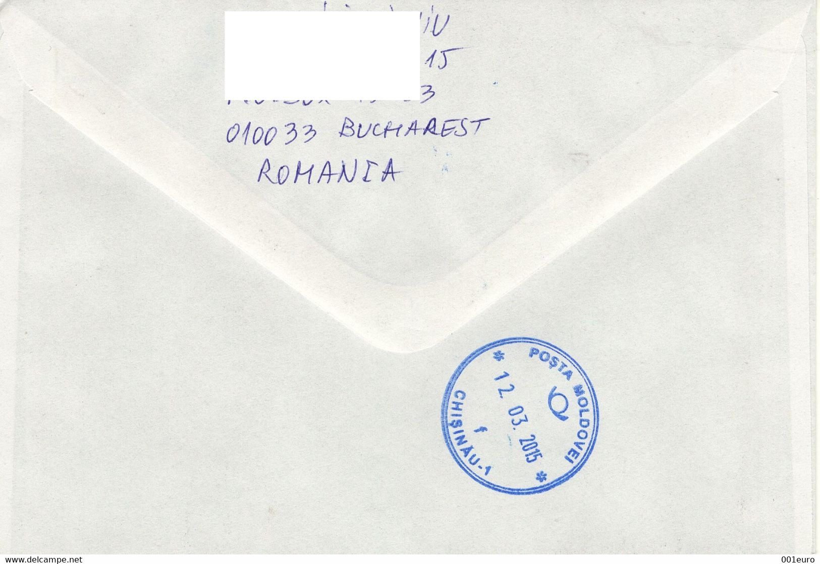 ROMANIA 2010: EUROPA - THE LETTER On REGISTERED Cover Circulated To Moldova Republic - Registered Shipping! - Covers & Documents