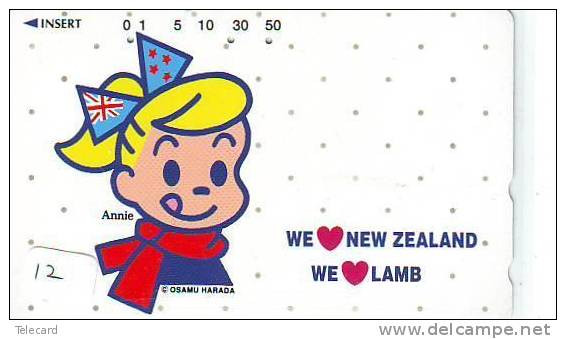 Telecarte LA NOUVELLE ZÉLANDE Reliée (12) Telefonkarte NEUSEELAND Verbunden - Phonecard NEW ZEALAND  Related - Japan - Paisajes