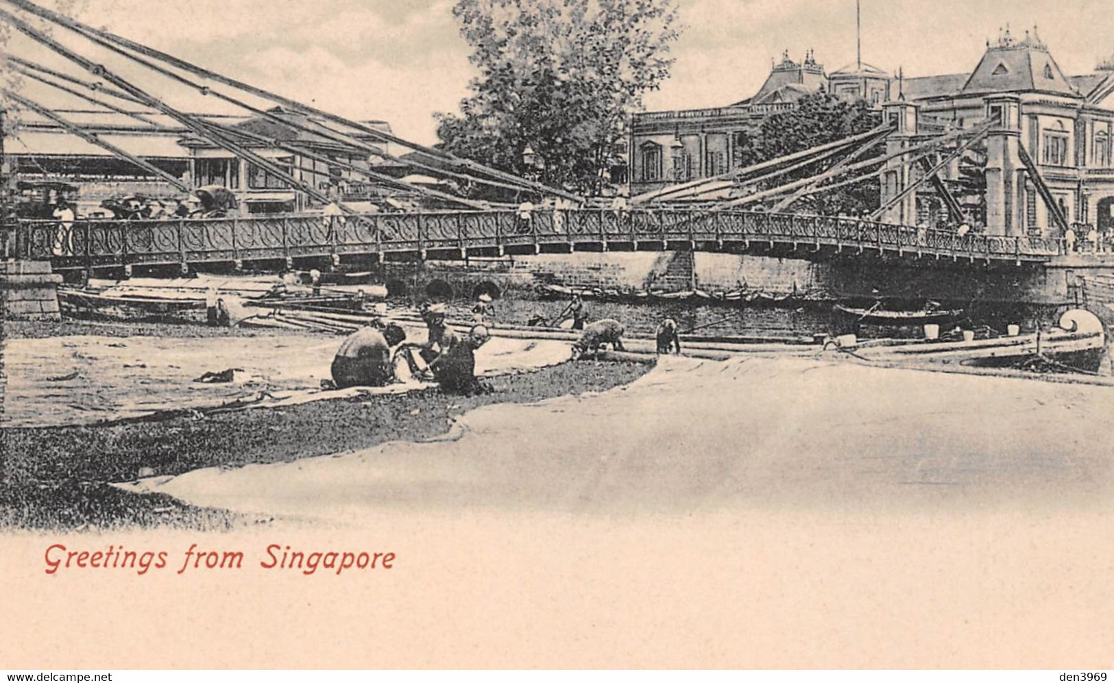 SINGAPOUR - Greetings From Singapore - Bridge - Précurseur - Singapour