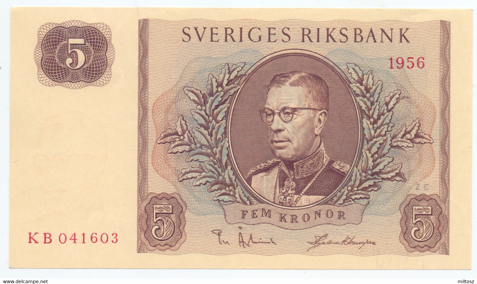 Sweden 5 Kronor 1956 KM#42 - Svezia