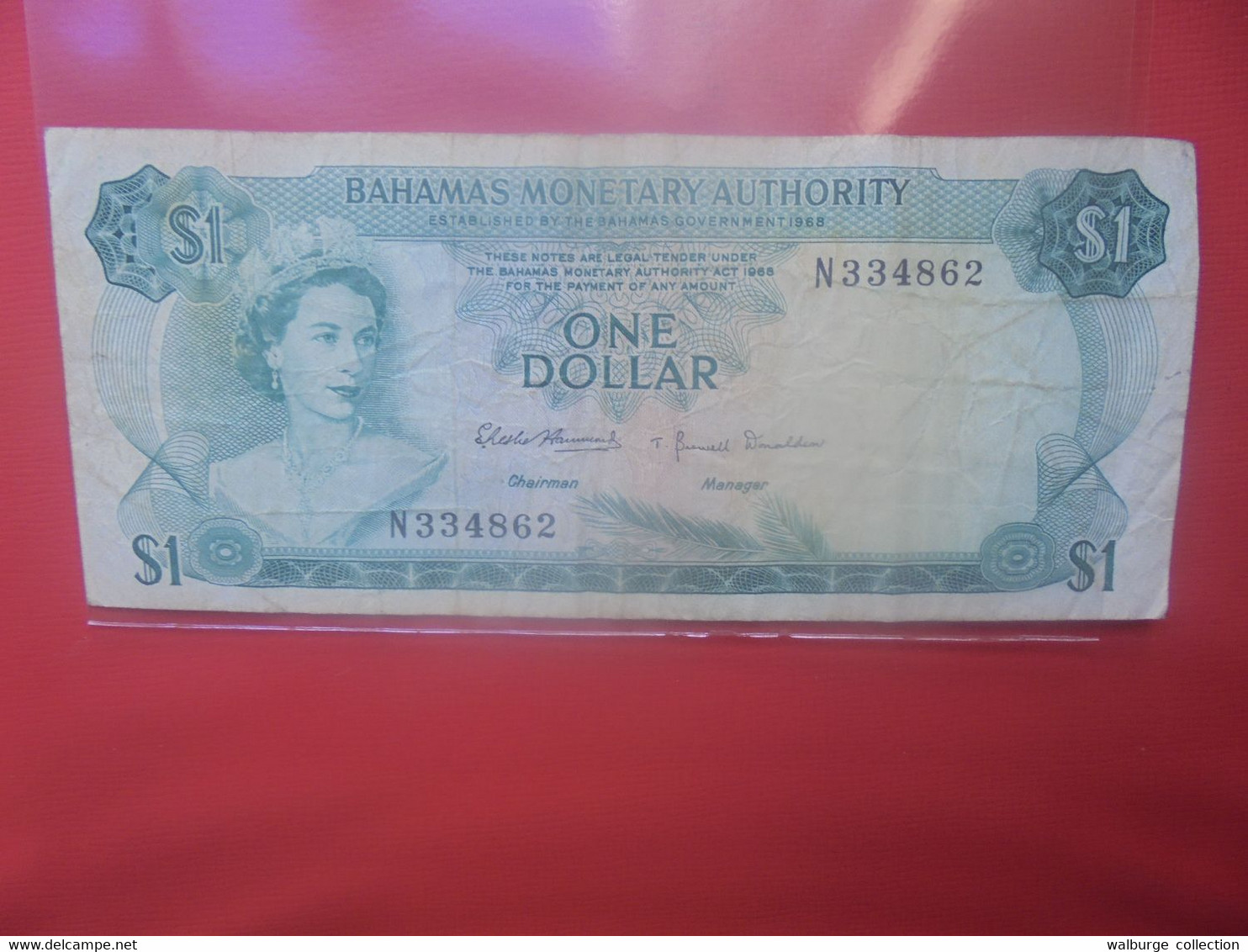 BAHAMAS 1$ (2 Signatures) Circuler (B.29) - Bahama's