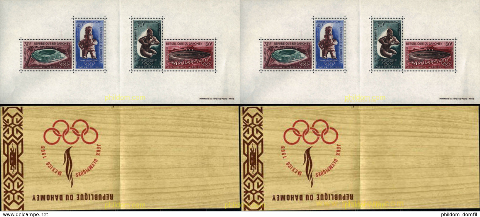 208298 MNH DAHOMEY 1968 19 JUEGOS OLIMPICOS VERANO MEXICO 1968 - Otros & Sin Clasificación