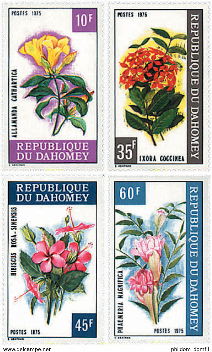 83689 MNH DAHOMEY 1975 FLORES - Sonstige & Ohne Zuordnung