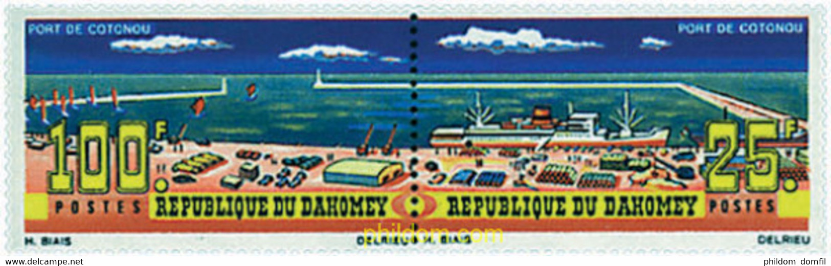 6611 MNH DAHOMEY 1965 PUERTO DE COTONOU - Otros & Sin Clasificación