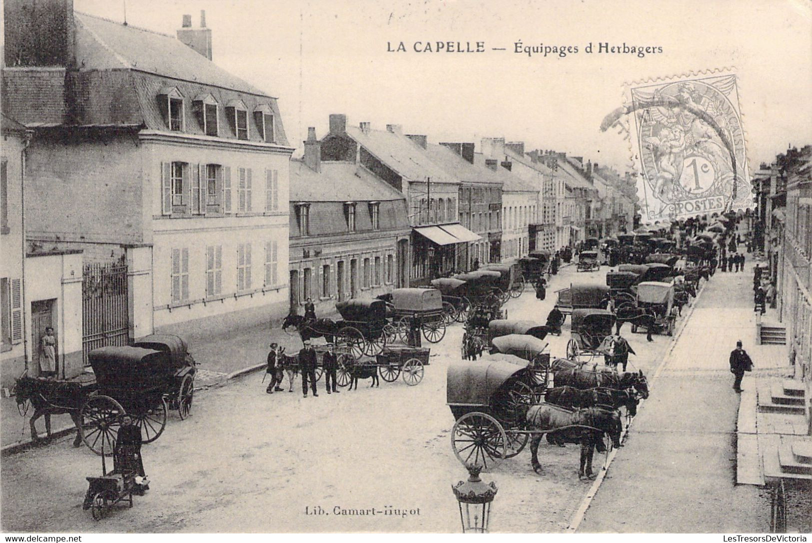 FRANCE - 02 - LA CAPELLE - Equipage D'Herbagers - Lib Camart - Chevaux - Carte Postale Ancienne - Sonstige & Ohne Zuordnung